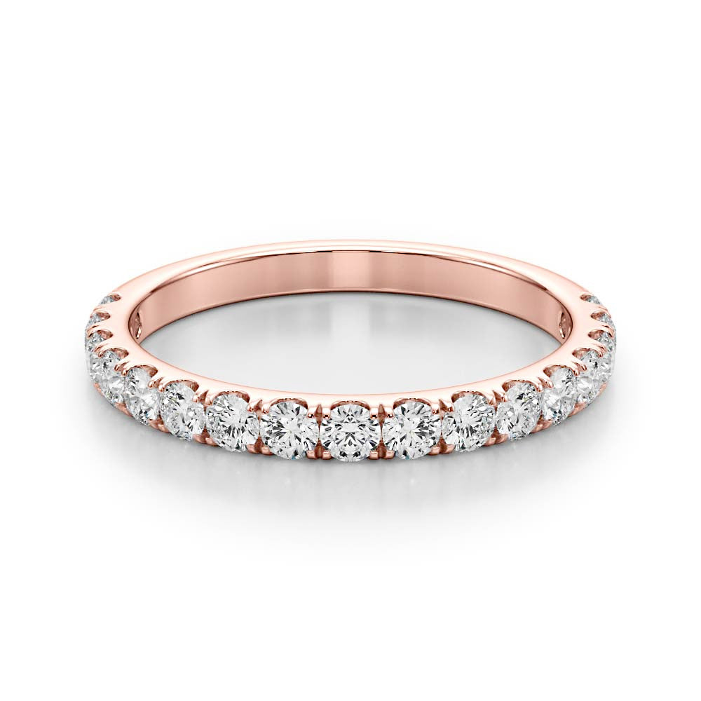 0.50 ct. Common Prong Round Diamond Wedding Ring-VIRABYANI